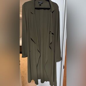 Forever 21 Olive Trench Coat